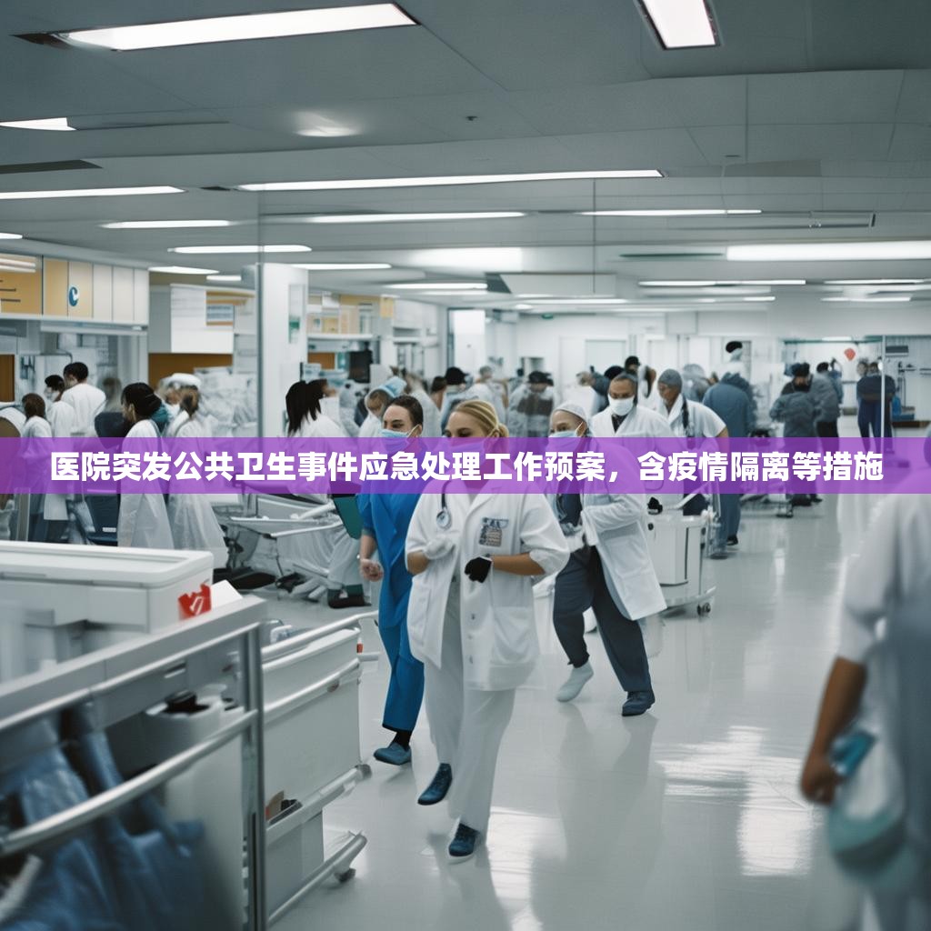 医院突发公共卫生事件应急处理工作预案，含疫情隔离等措施
