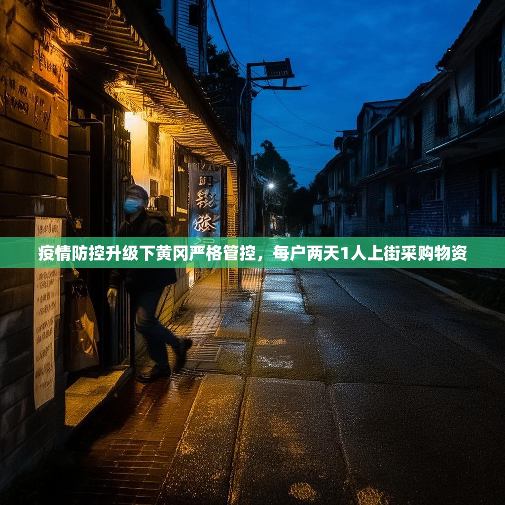 疫情防控升级下黄冈严格管控,每户两天1人上街采购物资