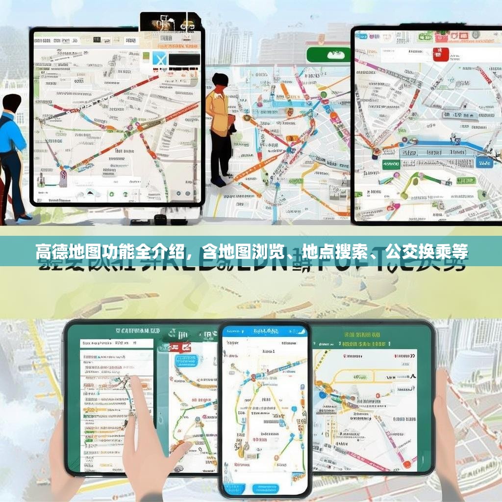 高德地图功能全介绍,含地图浏览、地点搜索、公交换乘等