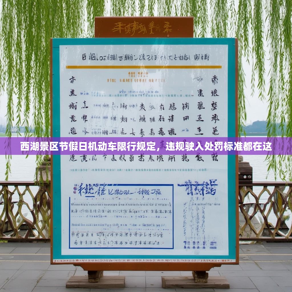 西湖景区节假日机动车限行规定，违规驶入处罚标准都在这