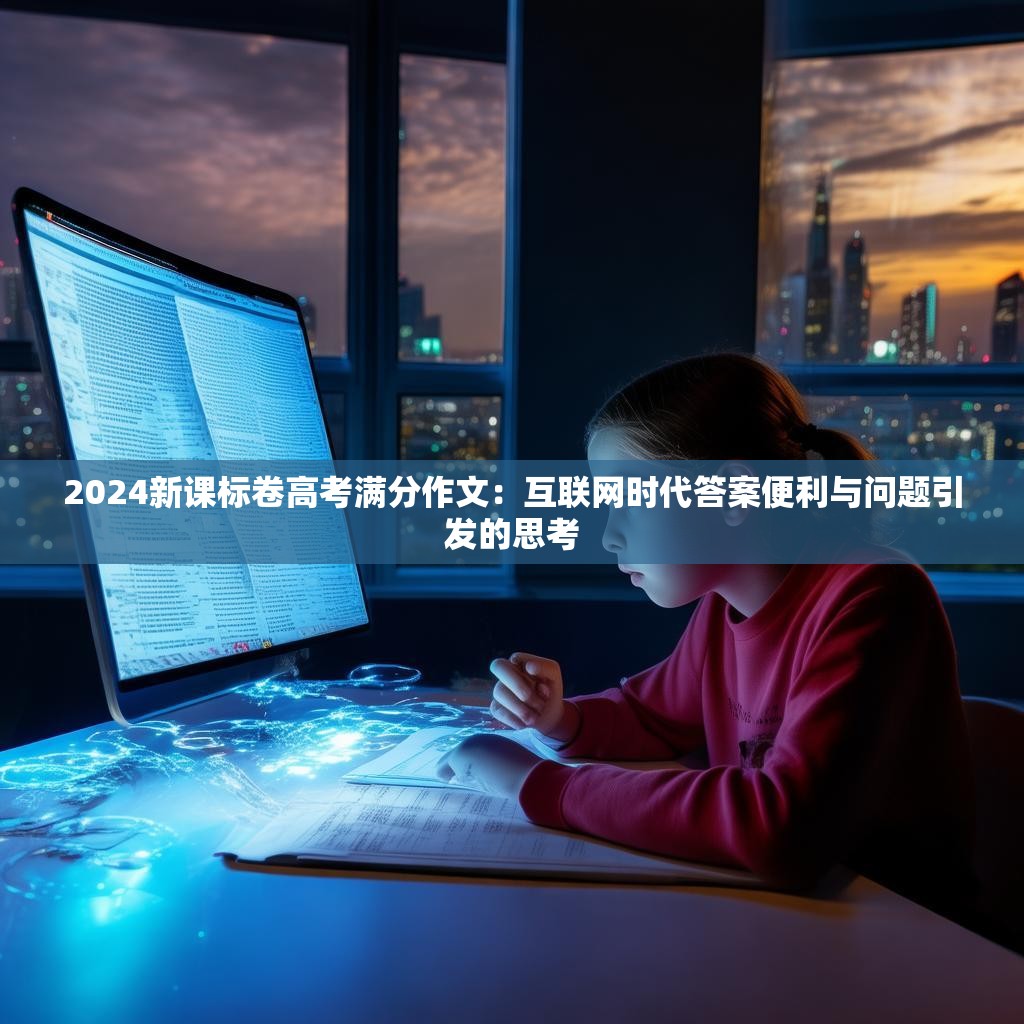 2024新课标卷高考满分作文:互联网时代答案便利与问题引发的思考