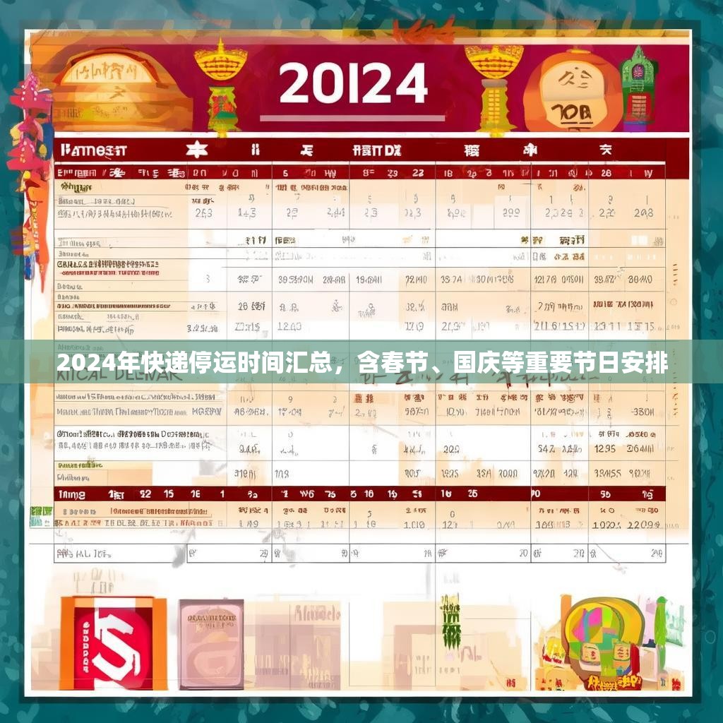 2024年快递停运时间汇总，含春节、国庆等重要节日安排
