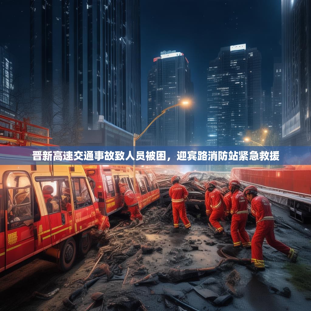 晋新高速交通事故致人员被困，迎宾路消防站紧急救援