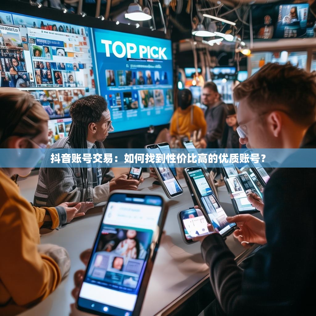 抖音账号交易：如何找到性价比高的优质账号？