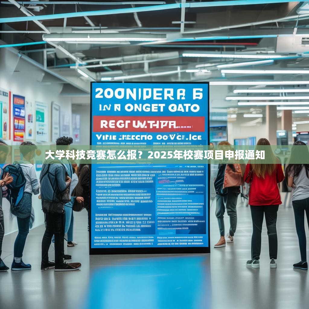 大学科技竞赛怎么报？2025年校赛项目申报通知