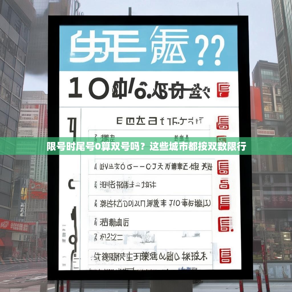 限号时尾号0算双号吗？这些城市都按双数限行