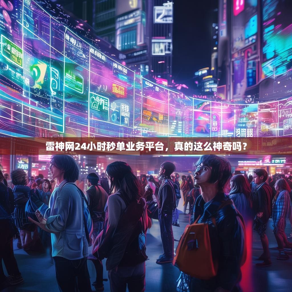 雷神网24小时秒单业务平台，真的这么神奇吗？
