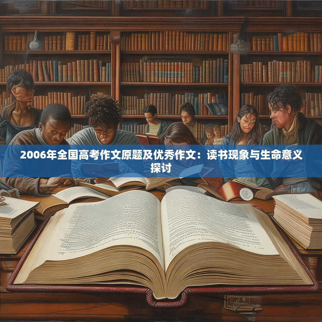 2006年全国高考作文原题及优秀作文:读书现象与生命意义探讨