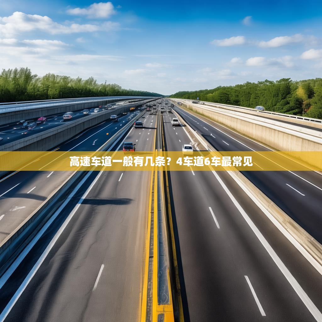 高速车道一般有几条?4车道6车最常见