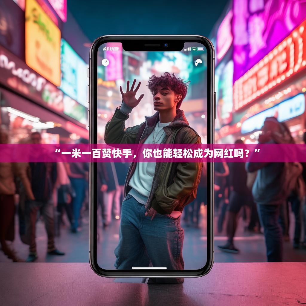 “一米一百赞快手,你也能轻松成为网红吗?”
