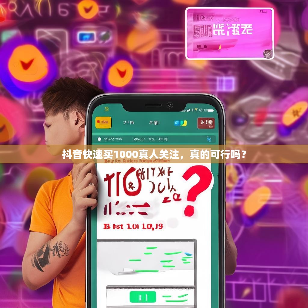 抖音快速买1000真人关注,真的可行吗?