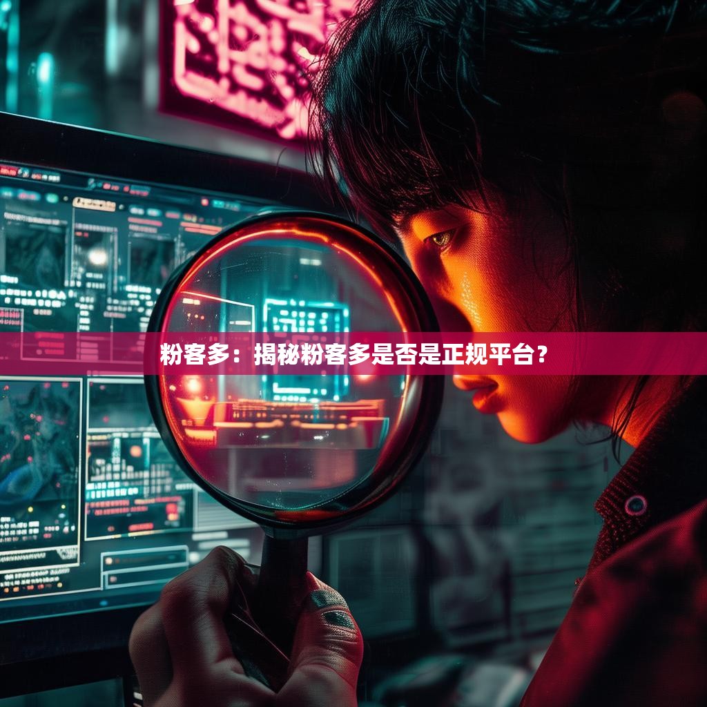 粉客多:揭秘粉客多是否是正规平台?
