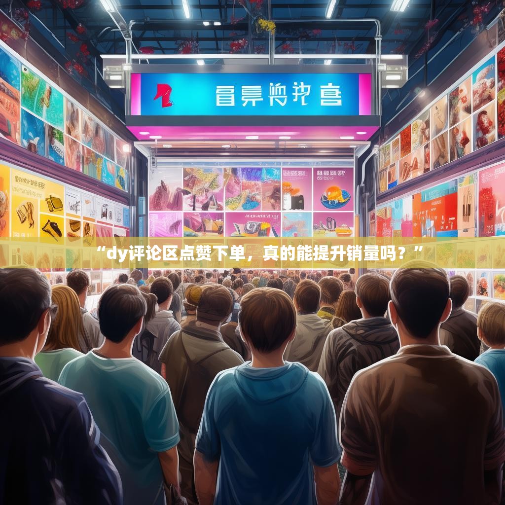 “dy评论区点赞下单,真的能提升销量吗?”