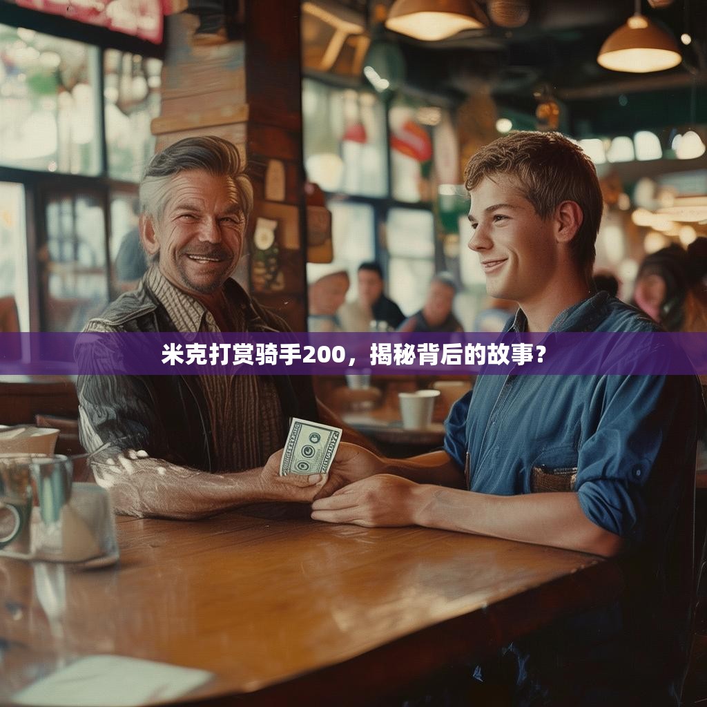 米克打赏骑手200，揭秘背后的故事？