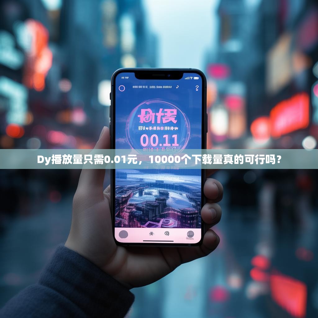 详细阅读:Dy播放量只需0.01元,10000个下载量真的可行吗? Dy播放量只需0.01元,10000个下载量真的可行吗?