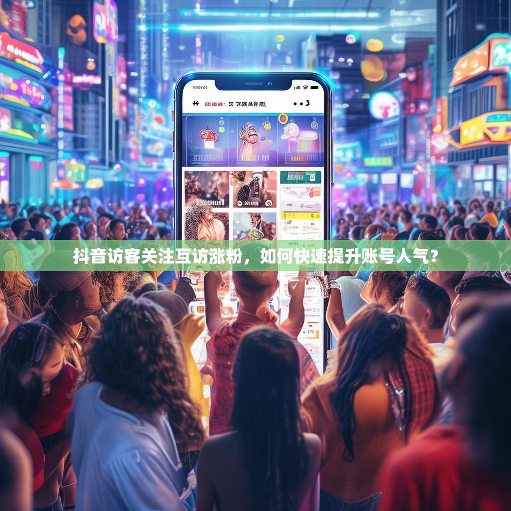 抖音访客关注互访涨粉，如何快速提升账号人气？