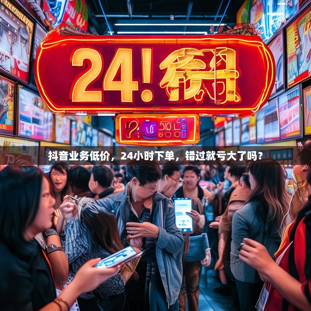 抖音业务低价，24小时下单，错过就亏大了吗？