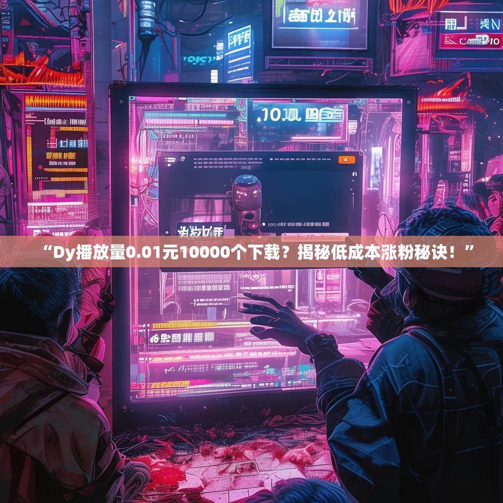 “<strong><mark>Dy播放量0.01元10000个下载？揭秘低成本涨粉秘诀！</mark></strong>”