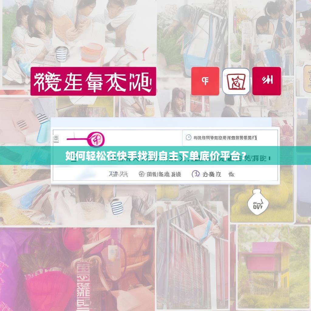 如何轻松在快手找到自主下单底价平台？
