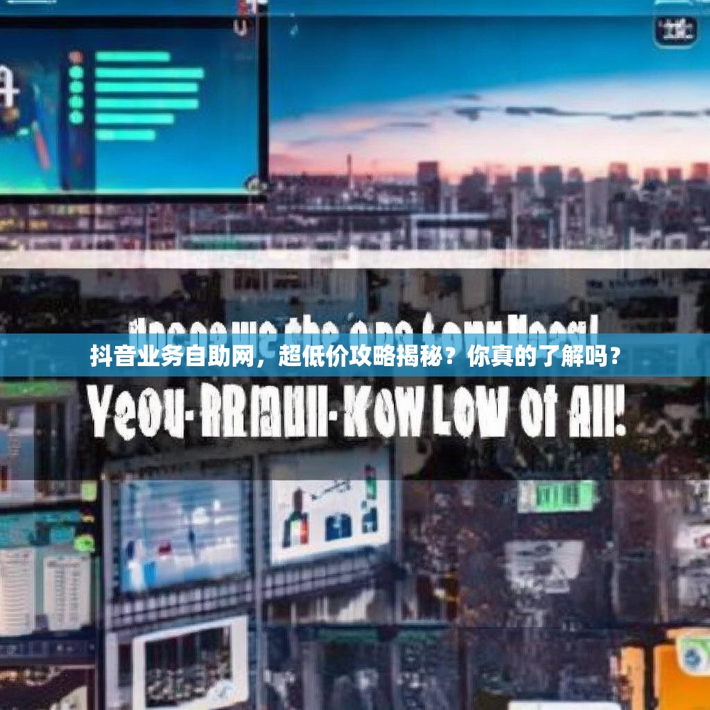 抖音业务自助网，超低价攻略揭秘？你真的了解吗？